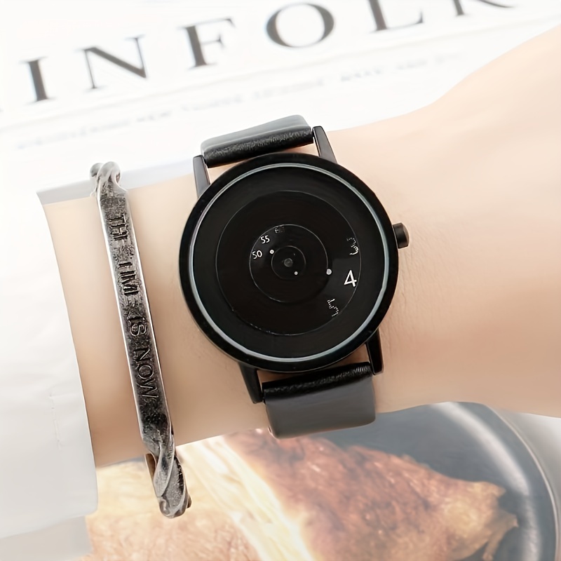 1pcBlack Technology Korean Edi - Canvas Strap Watch 评论和价格
