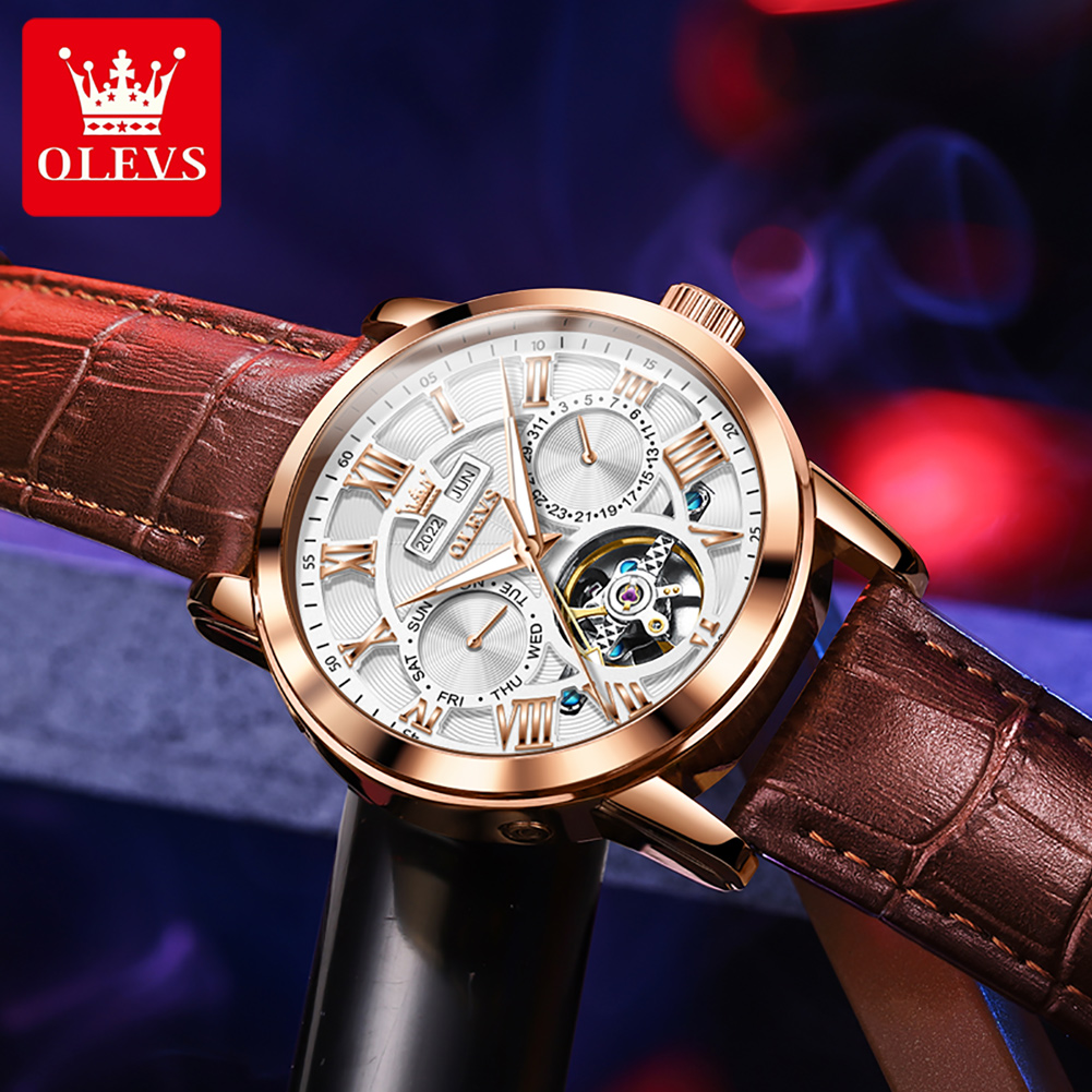 OLEVS 6668 Men Automatic Watch - Seiko Watch Presage 评论和价格