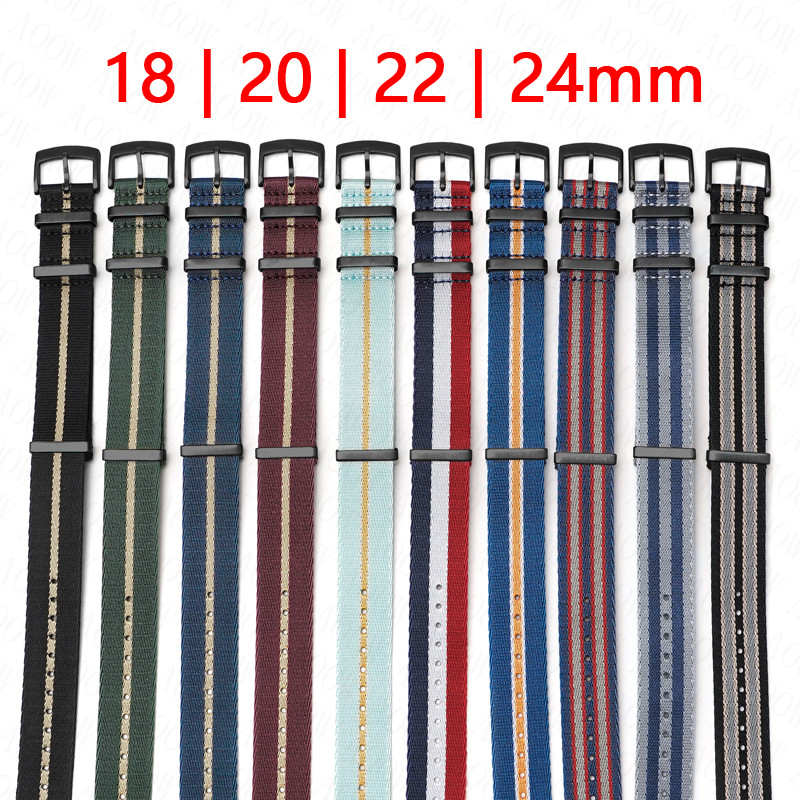 Woven Nylon Strap 18mm 20mm 22 - Canvas Strap Watch 评论和价格