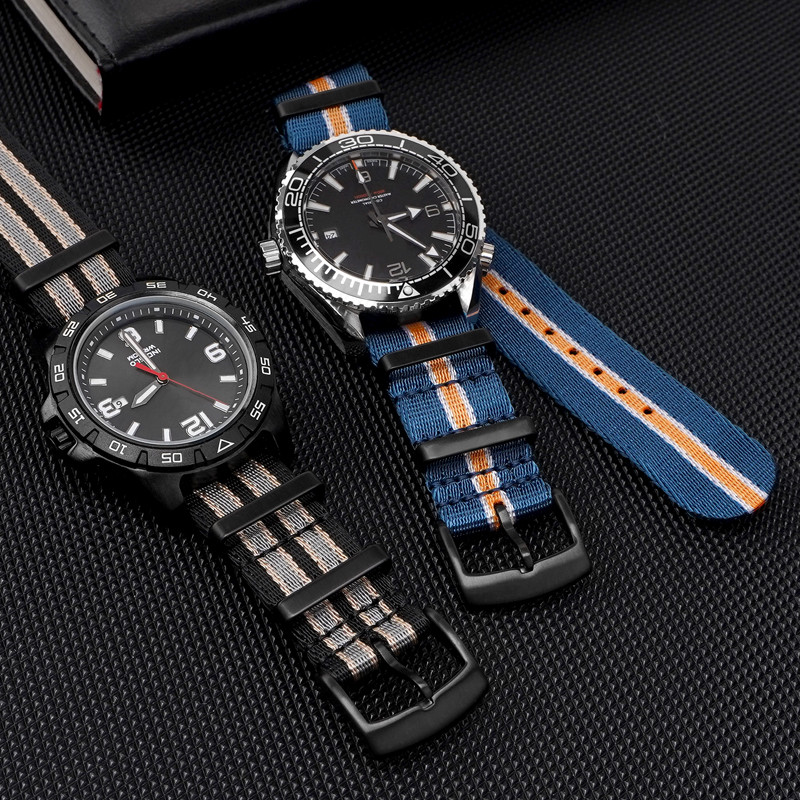 Woven Nylon Strap 18mm 20mm 22 - Canvas Strap Watch 评论和价格