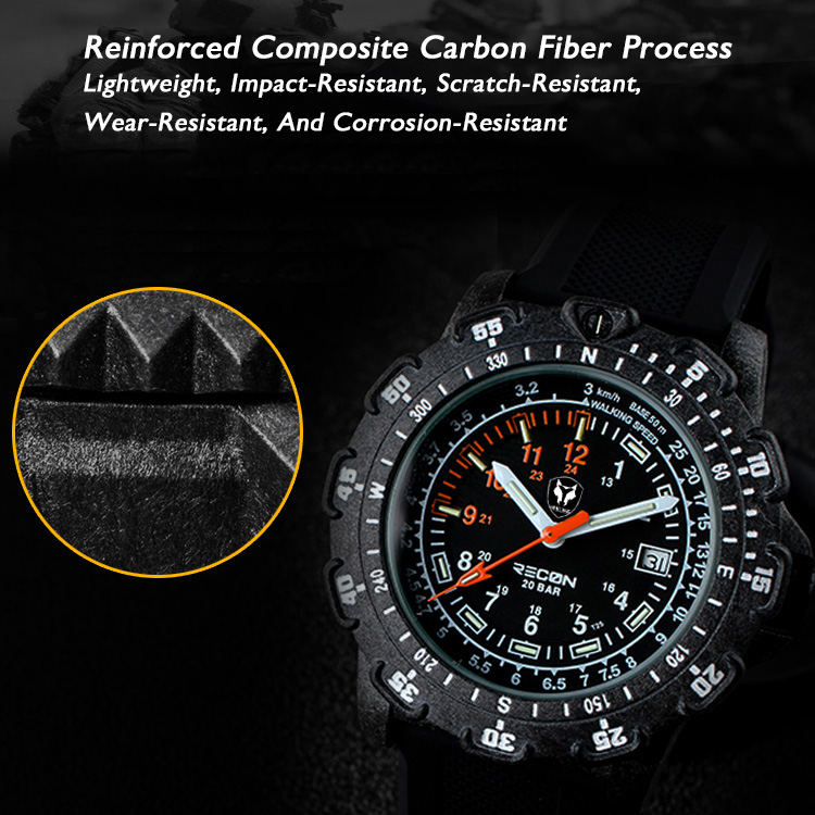 Hnlgnox Mens Pilot Watches Spo - Rubber Strap Diver 评论和价格