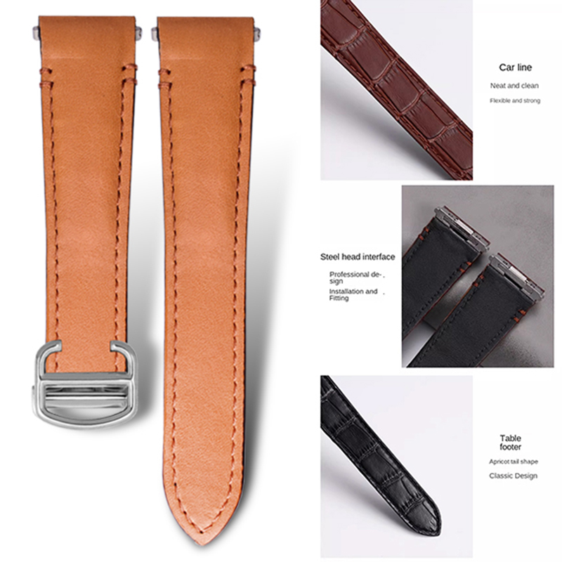 21mm 19mm Cow leather Watch St - Cartier Watch Tank 评论和价格