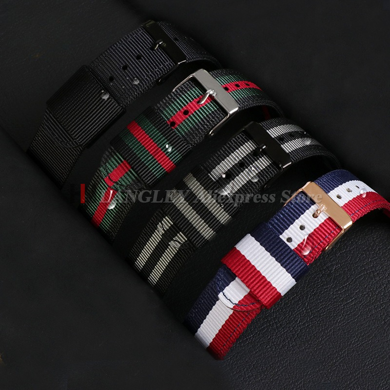 17mm 19mm 20mm Fabric Nylon Wa - Canvas Strap Watch 评论和价格