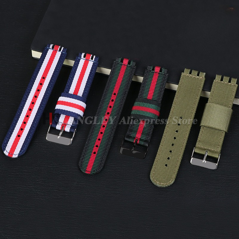 17mm 19mm 20mm Fabric Nylon Wa - Canvas Strap Watch 评论和价格