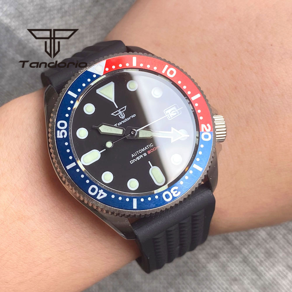 Tandorio NH35A 37mm Automatic  - Rubber Strap Diver 评论和价格