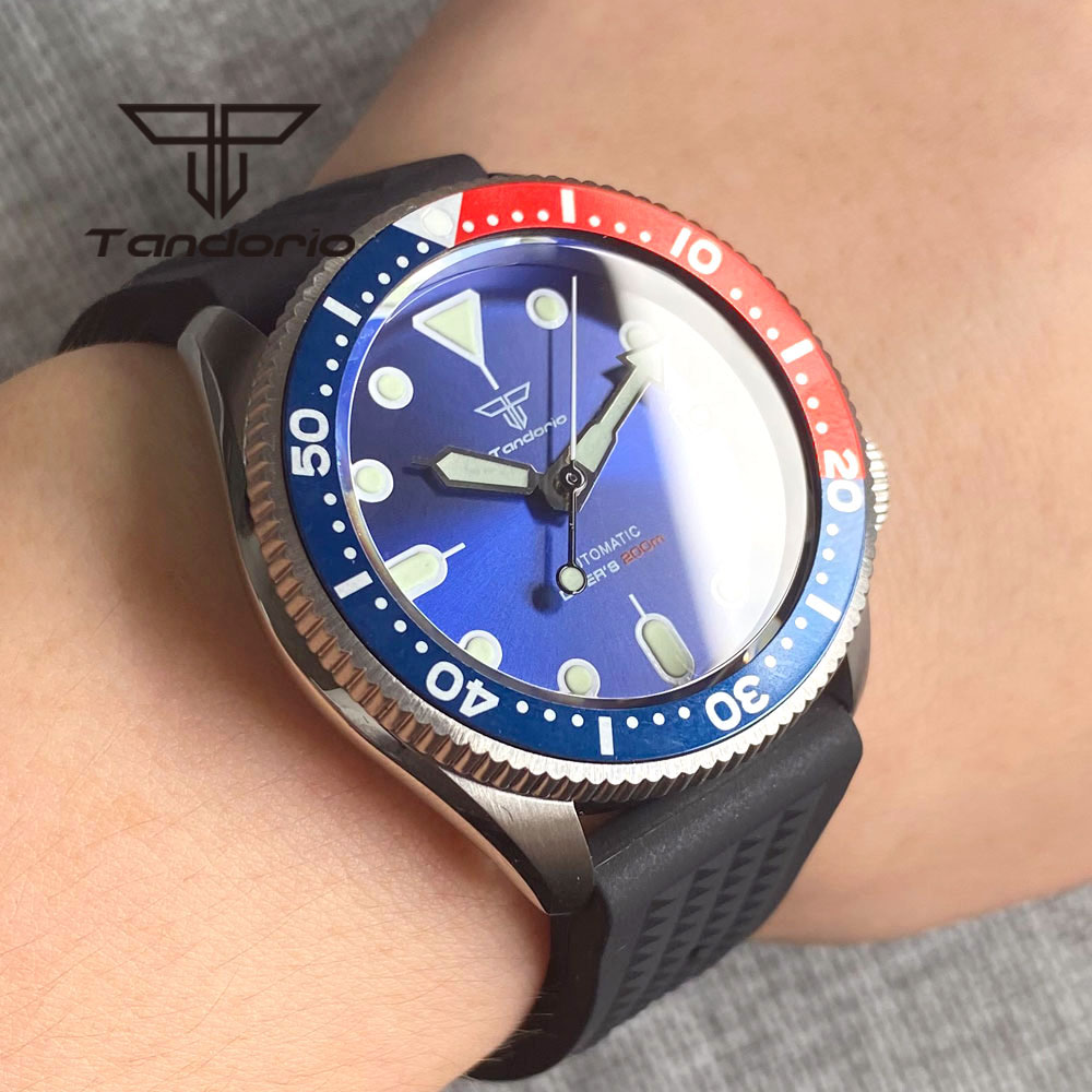 Tandorio NH35A 37mm Automatic  - Rubber Strap Diver 评论和价格