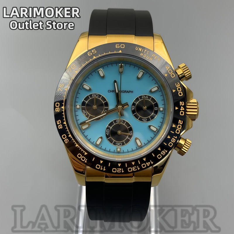 LARIMOKER 39mm Men's Sports Wa - Rubber Strap Diver 评论和价格